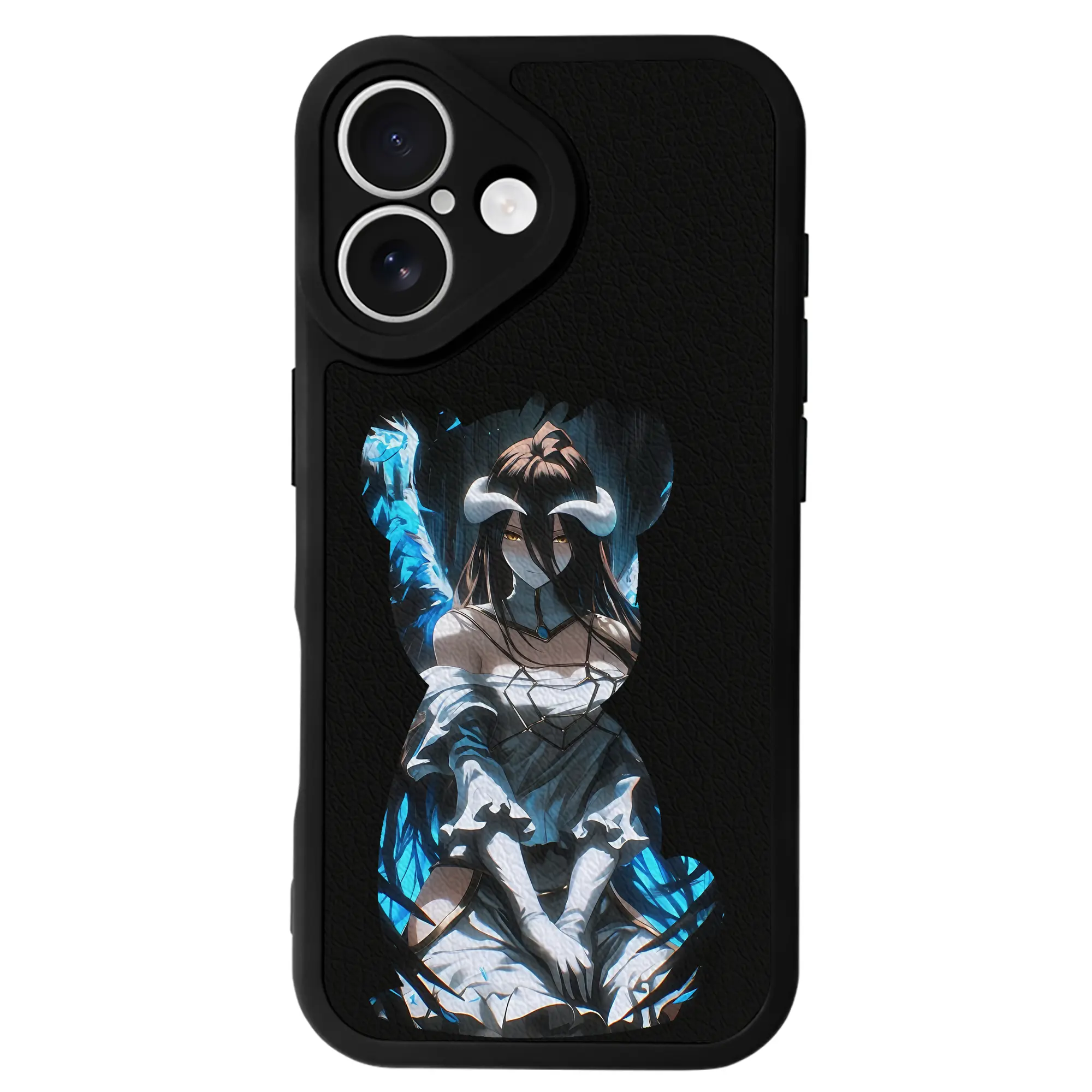 オーバーロード グッズ アルベド - IPhone 16シリーズ対応 ・ シリコンスマホケース ・ レザー調 ・ 高精度フィット ・ 耐衝撃 ・ ワイヤレス充電対応 ・ 精密カット